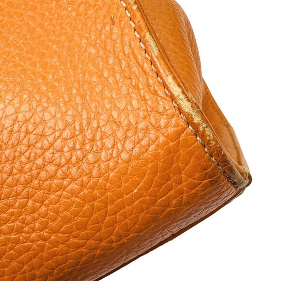 Vintage Dooney & Bourke Janine Pebbled Leather Satchel Bag 11.5” x 8.5” x 4.25” - Picture 12 of 15